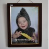 玻璃相框的無(wú)手印蒙砂效果
